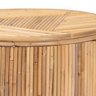 bali & pari Milagra Modern Bohemian Natural Rattan End Table