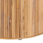bali & pari Milagra Modern Bohemian Natural Rattan End Table