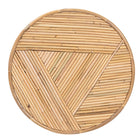 bali & pari Milagra Modern Bohemian Natural Rattan End Table