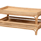 bali & pari Lombok Modern Bohemian Natural Rattan Coffee Table