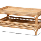 bali & pari Lombok Modern Bohemian Natural Rattan Coffee Table