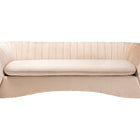 Baxton Studio Adanna Glam and Luxe Champagne Beige Velvet Fabric Sofa