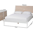 Baxton Studio Louetta Carved Contrasting 3-Piece Bedroom Set