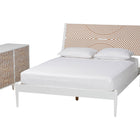 Baxton Studio Louetta Carved Contrasting 3-Piece Bedroom Set
