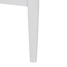 Baxton Studio Louetta Coastal White Caved Contrasting Queen Size 4-Piece Bedroom Set