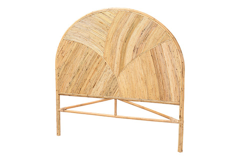 bali & pari Seana Bohemian Honey Rattan Queen Size Standalone Headboard