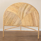 bali & pari Seana Bohemian Honey Rattan Queen Size Standalone Headboard