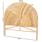 bali & pari Seana Bohemian Honey Rattan King Size Standalone Headboard