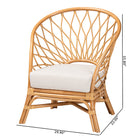 bali & pari Emmeline Bohemian Honey Rattan Accent Chair