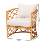 bali & pari Acelynn Bohemian Light Honey Rattan Arm Chair