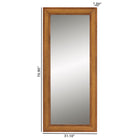 Baxton Studio Rowanne Mid-Century Modern Walnut Brown Rubberwood and Rattan Frame Wall Mirror