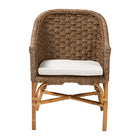 bali & pari Luis Bohemian Natural Seagrass and Rattan Arm Chair