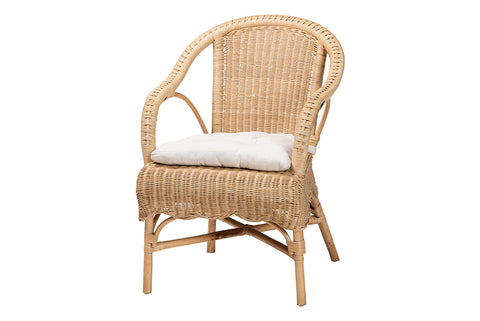 bali & pari Reinu Natural Rattan Dining Chair