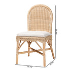 bali & pari Bilu Bohemian Natural Rattan Dining Chair