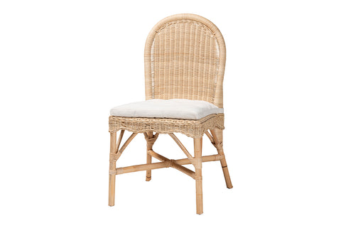 bali & pari Bilu Bohemian Natural Rattan Dining Chair