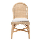 bali & pari Bilu Bohemian Natural Rattan Dining Chair