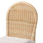 bali & pari Bilu Bohemian Natural Rattan 2-Piece Counter Stool Set