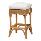 bali & pari Muy Bohemian Scallop Honey Rattan Counter Stool