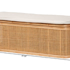 bali & pari Ishana Bohemian Natural Rattan Storage Bench