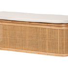 bali & pari Ishana Bohemian Natural Rattan Storage Bench