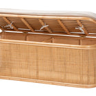 bali & pari Ishana Bohemian Natural Rattan Storage Bench