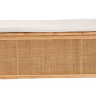 bali & pari Ishana Bohemian Natural Rattan Storage Bench