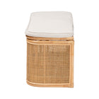 bali & pari Ishana Bohemian Natural Rattan Storage Bench