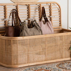 bali & pari Ishana Bohemian Natural Rattan Storage Bench