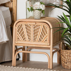 bali & pari Carabella Bohemian Natural Rattan 1-Drawer Nightstand