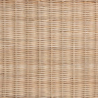 bali & pari Sumana Bohemian Scallop Natural Rattan and Mahogany Side Table