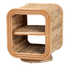 bali & pari Bethari Bohemian Natural Rattan Nightstand
