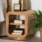 bali & pari Bethari Bohemian Natural Rattan Nightstand