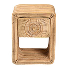 bali & pari Rosina Bohemian Natural Rattan 1-Drawer Nightstand