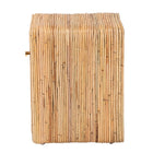 bali & pari Rosina Bohemian Natural Rattan 1-Drawer Nightstand