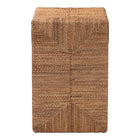 bali & pari Liza Bohemian Natural Seagrass End Table