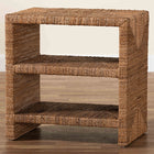 bali & pari Liza Bohemian Natural Seagrass End Table
