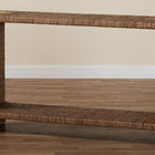 bali & pari Liza Bohemian Natural Seagrass Console Table