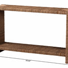 bali & pari Liza Bohemian Natural Seagrass Console Table