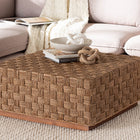 bali & pari Karina Bohemian Natural Seagrass Coffee Table