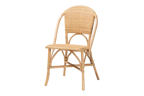bali & pari Jaylyn Bohemian Natural Rattan Dining Chair