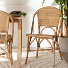 bali & pari Jaylyn Bohemian Natural Rattan Dining Chair