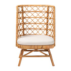 bali & pari Tania Bohemian Light Honey Rattan Accent Chair