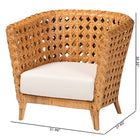 bali & pari Daiwa Bohemian Light Honey Ratan Accent Chair