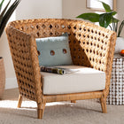 bali & pari Daiwa Bohemian Light Honey Ratan Accent Chair