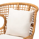 bali & pari Regina Bohemian Light Honey Rattan Arm Chair