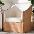 bali & pari Tessa Bohemian Light Honey Rattan Arm Chair