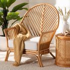 bali & pari Lisabon Bohemian Light Honey Rattan Arm Chair