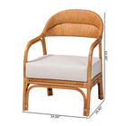 bali & pari Marisa Bohemian Light Honey Rattan Arm Chair