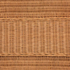 bali & pari Minahasa Bohemian Light Honey Braided Rattan Side Table