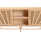 bali & pari Carabella Bohemian Natural Rattan 2-Door Storage Cabinet